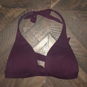 Victoria Secret burgundy halter bikini top